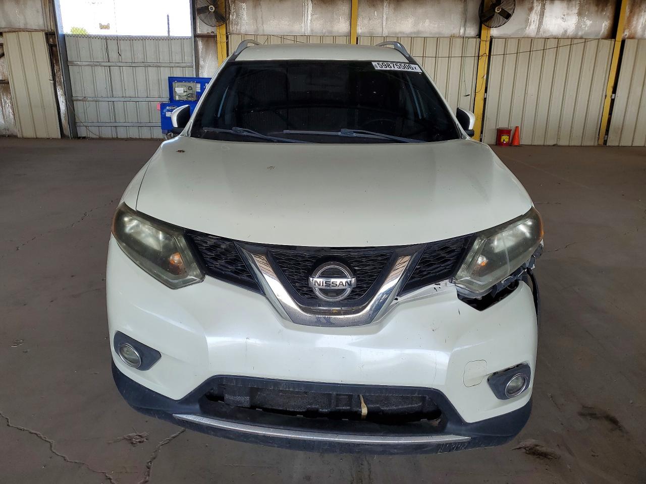 2015 Nissan Rogue Sv White vin: 5N1AT2MT3FC821771