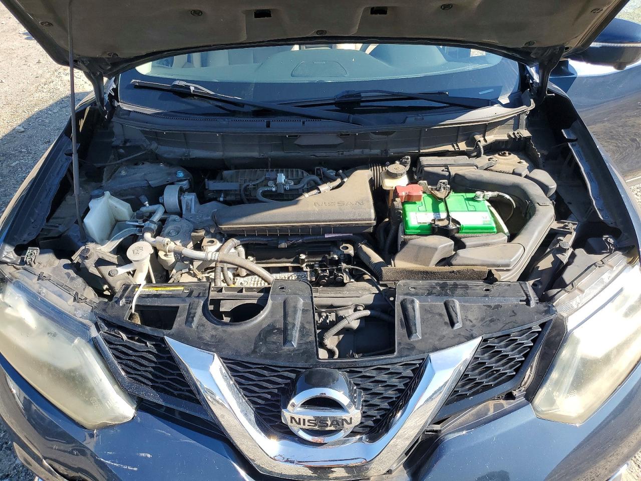 2015 Nissan Rogue Sl Blue vin: 5N1AT2MT3FC823732