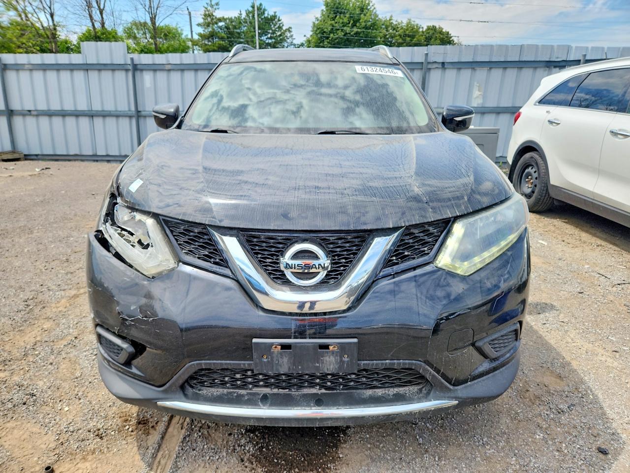 2015 Nissan Rogue S Black vin: 5N1AT2MT3FC834861