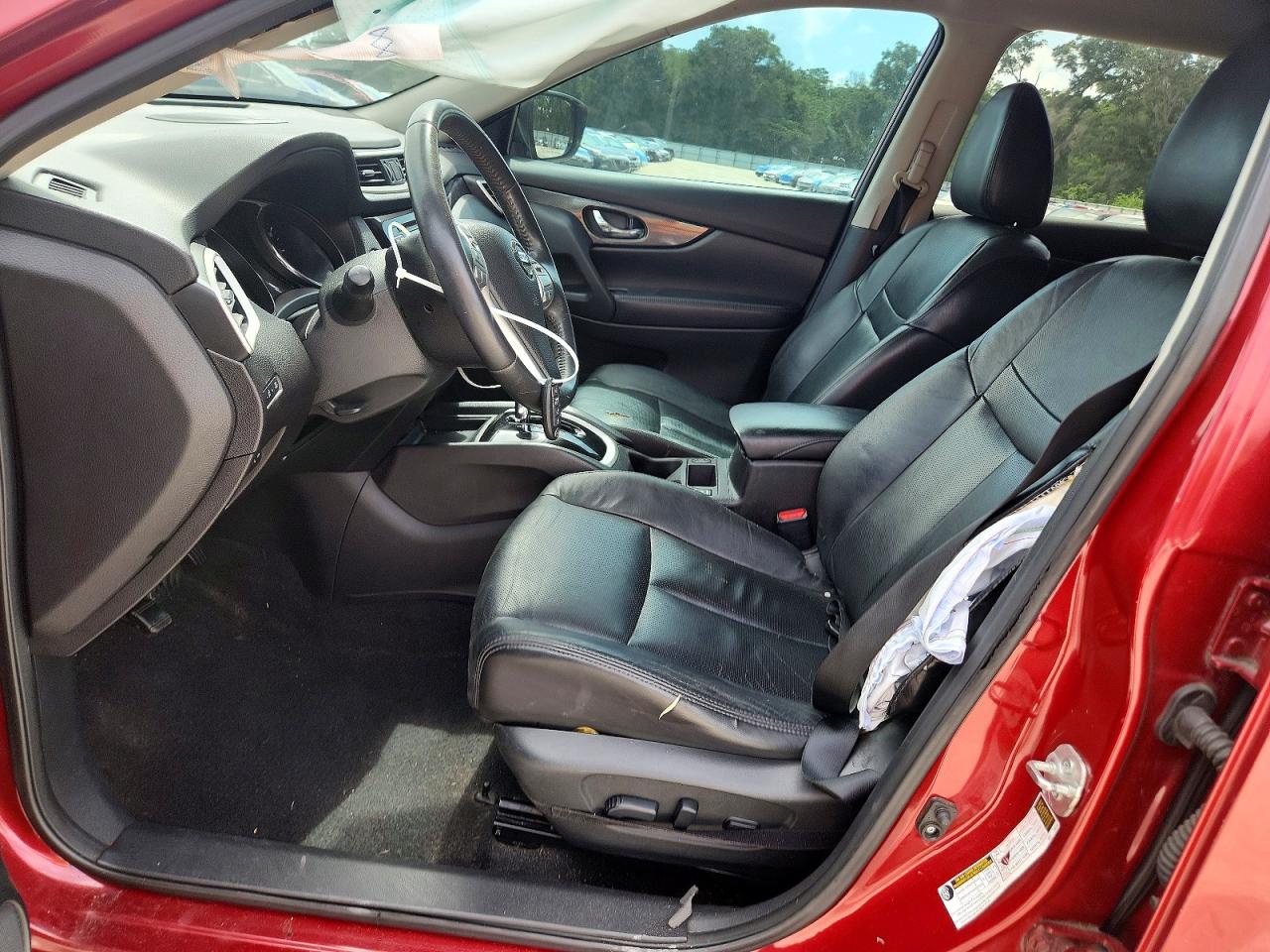 2015 Nissan Rogue Sl Red vin: 5N1AT2MT3FC853667