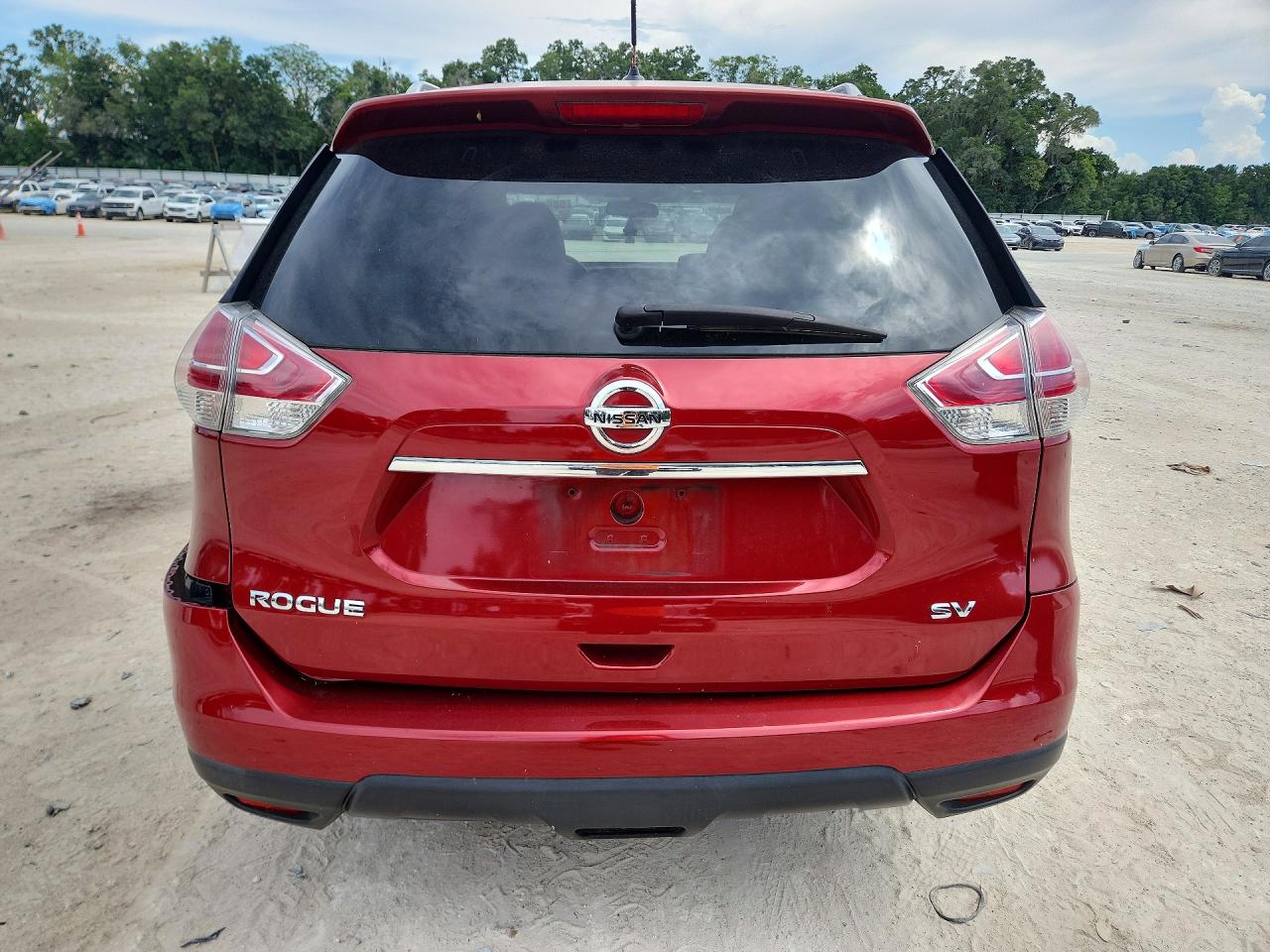 2015 Nissan Rogue Sl Red vin: 5N1AT2MT3FC853667