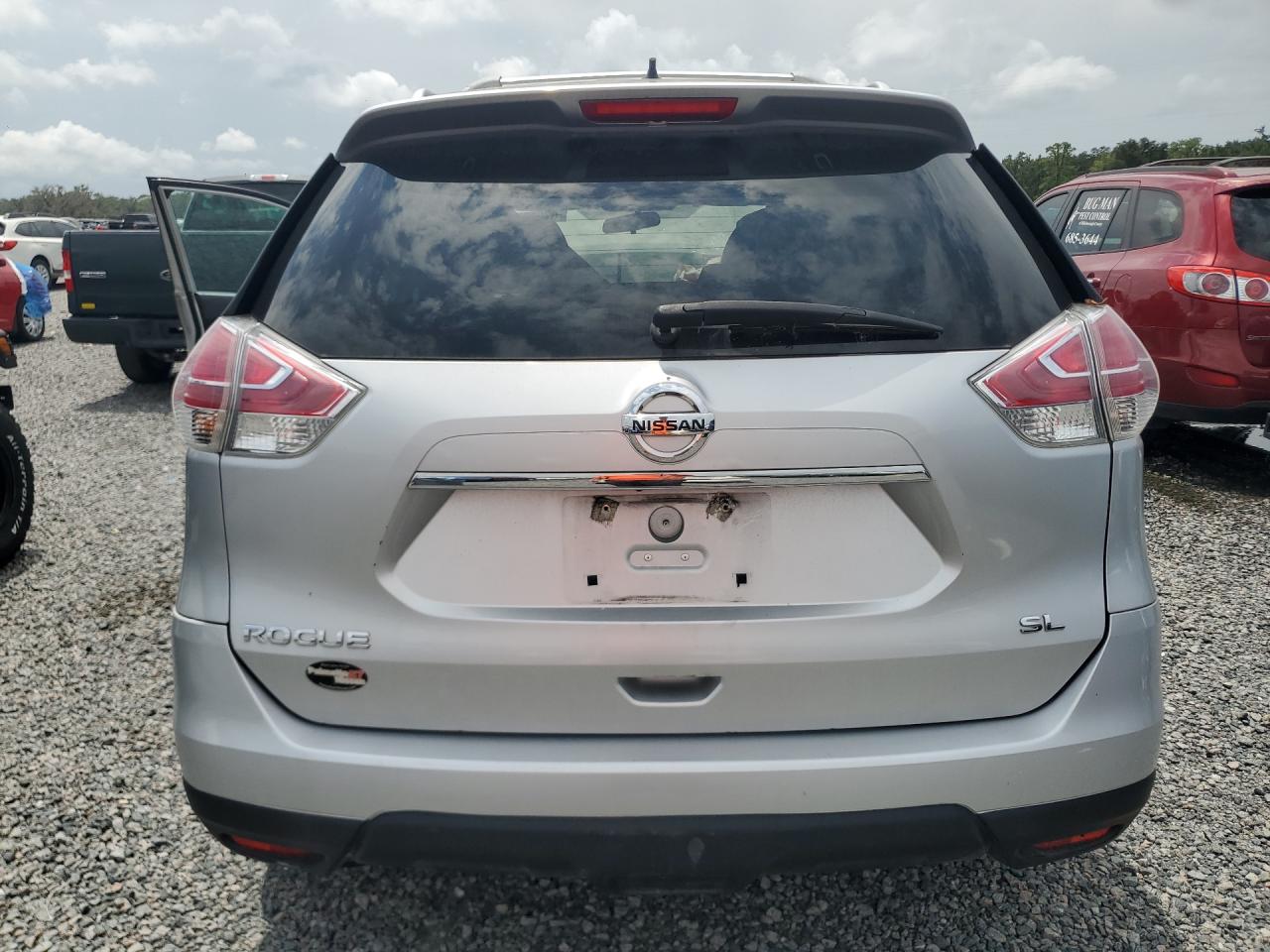 2015 Nissan Rogue Sl Silver vin: 5N1AT2MT3FC868234