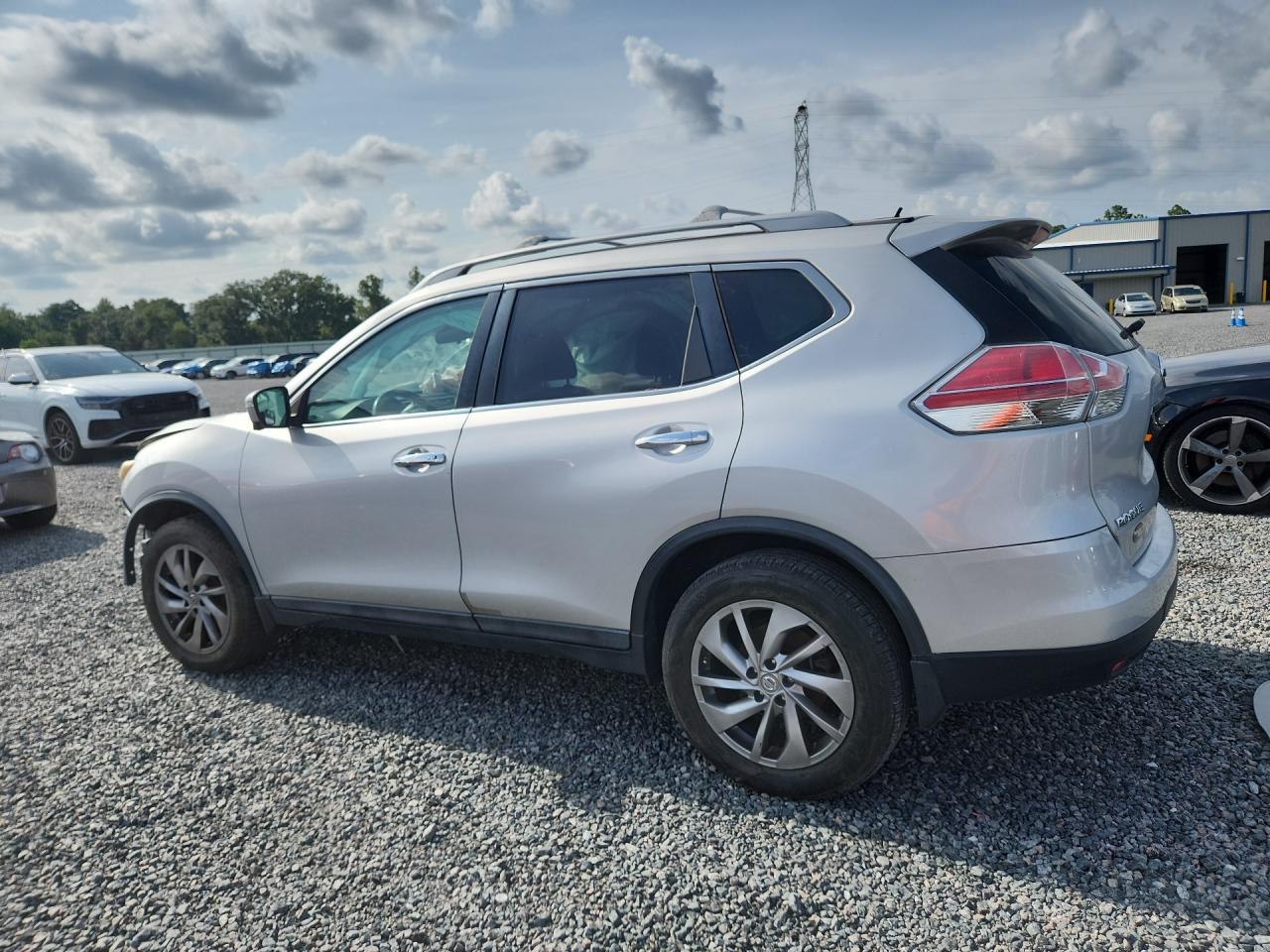 2015 Nissan Rogue Sl Silver vin: 5N1AT2MT3FC868234