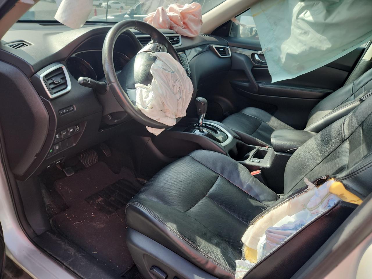 2015 Nissan Rogue Sl Silver vin: 5N1AT2MT3FC868234