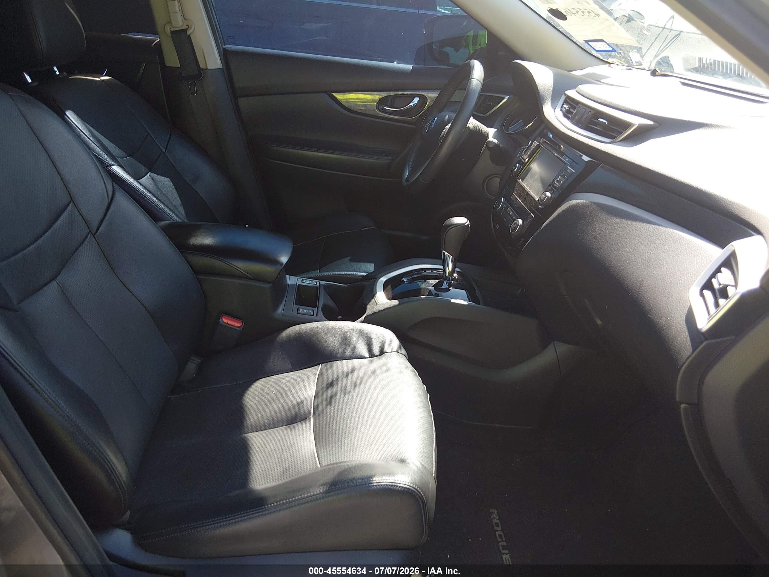 2015 Nissan Rogue Sl Серый vin: 5N1AT2MT3FC876527