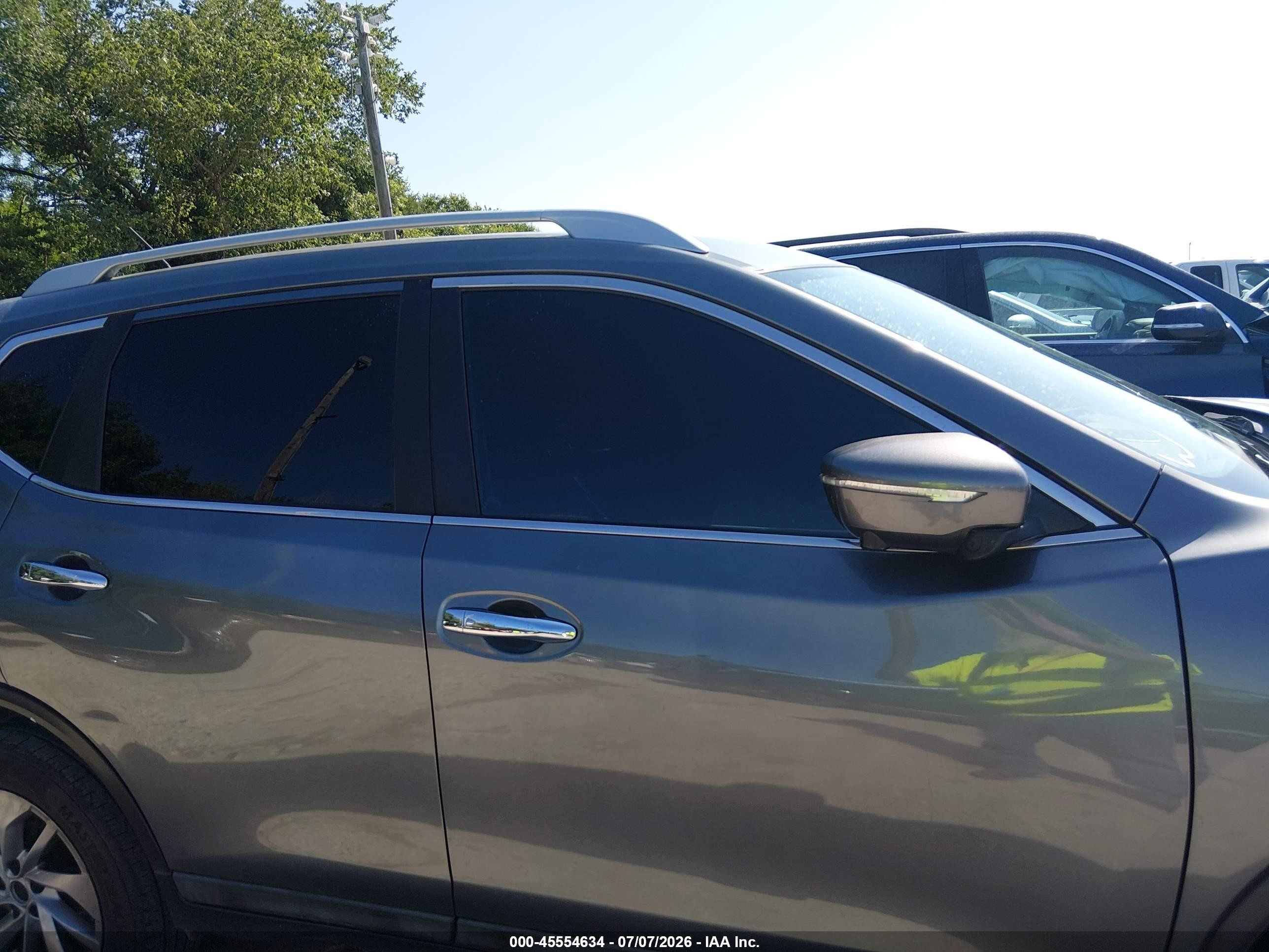 2015 Nissan Rogue Sl Серый vin: 5N1AT2MT3FC876527