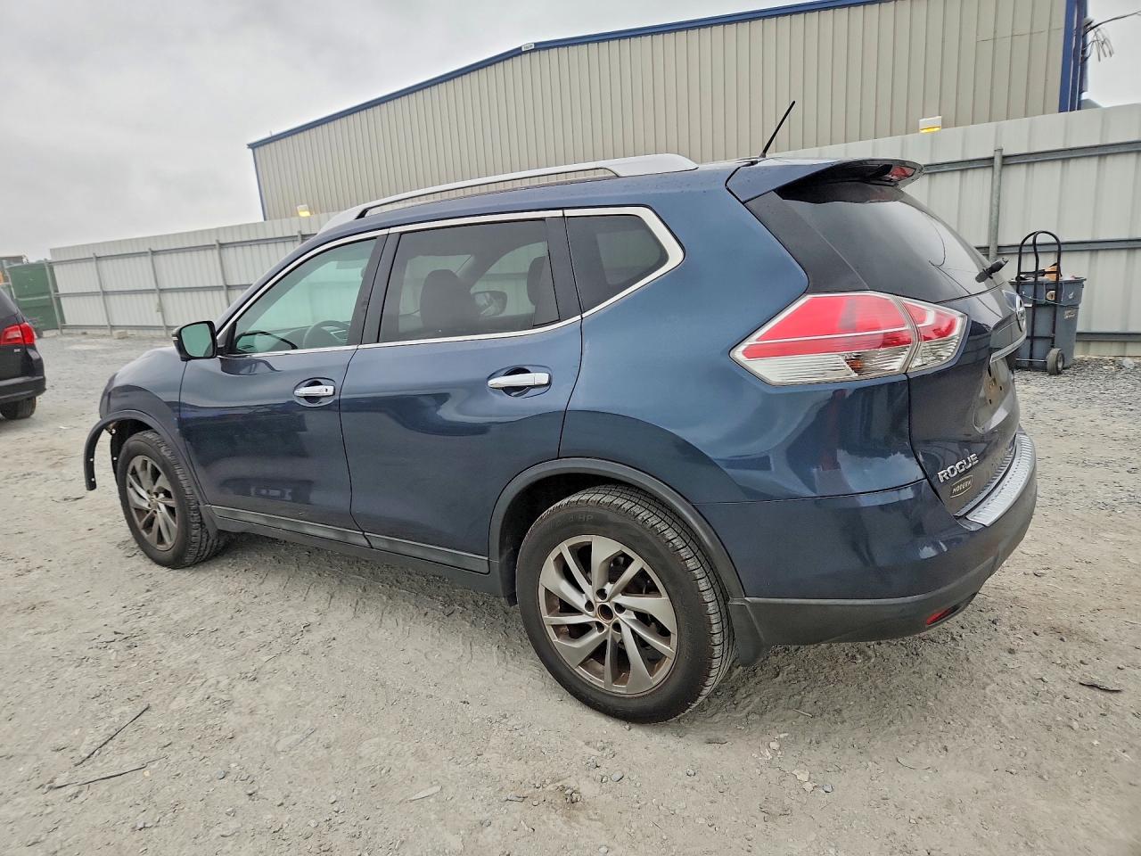 2015 Nissan Rogue Sl Blue vin: 5N1AT2MT3FC883638