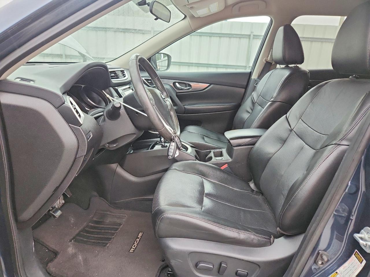 2015 Nissan Rogue Sl Blue vin: 5N1AT2MT3FC883638