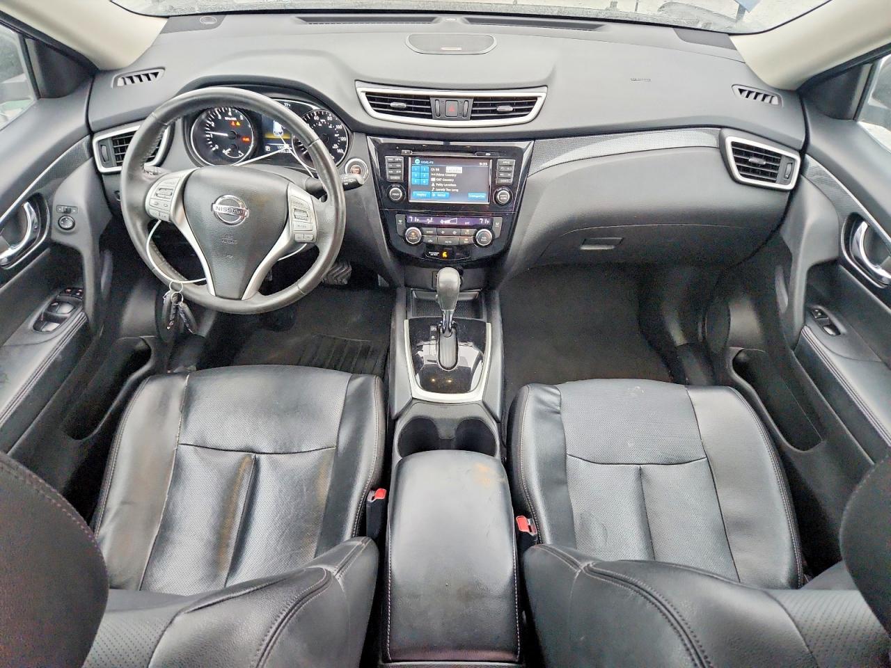 2015 Nissan Rogue Sl Blue vin: 5N1AT2MT3FC883638