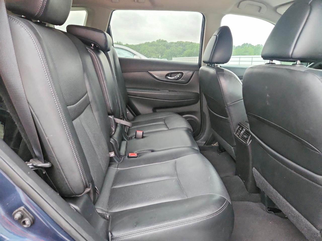 2015 Nissan Rogue Sl Blue vin: 5N1AT2MT3FC883638