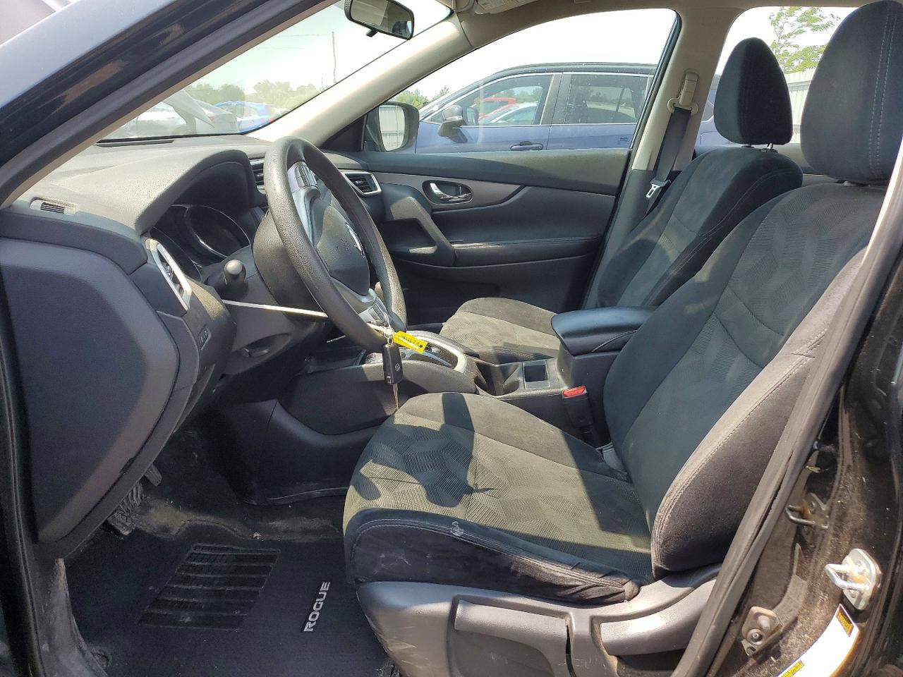 2015 Nissan Rogue S Black vin: 5N1AT2MT3FC888984