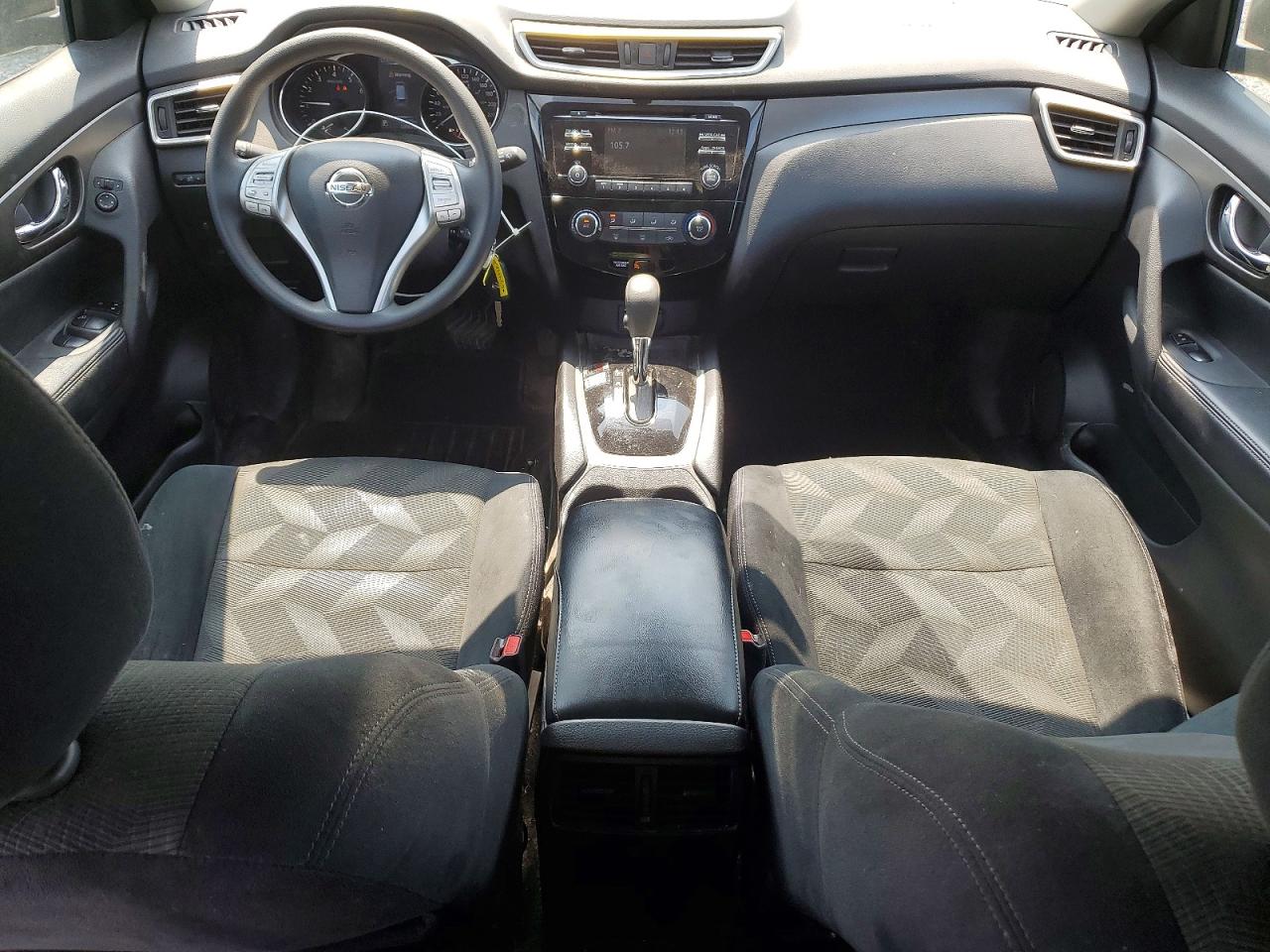 2015 Nissan Rogue S Black vin: 5N1AT2MT3FC888984