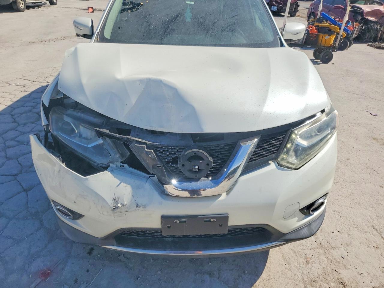 2015 Nissan Rogue Sl Белый vin: 5N1AT2MT3FC889505