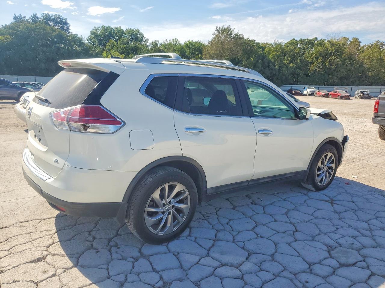 2015 Nissan Rogue Sl Белый vin: 5N1AT2MT3FC889505