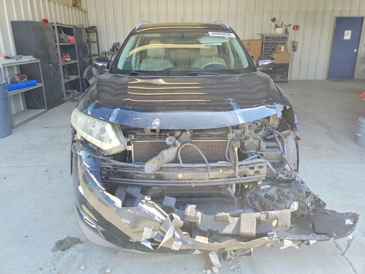 2015 Nissan Rogue Sl Black vin: 5N1AT2MT3FC894350