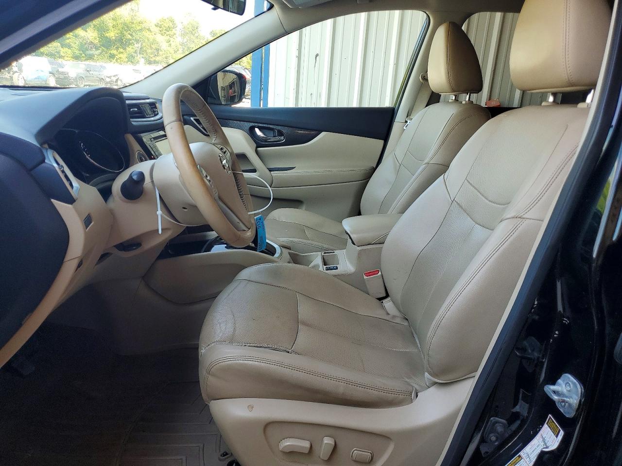 2015 Nissan Rogue Sl Black vin: 5N1AT2MT3FC894350