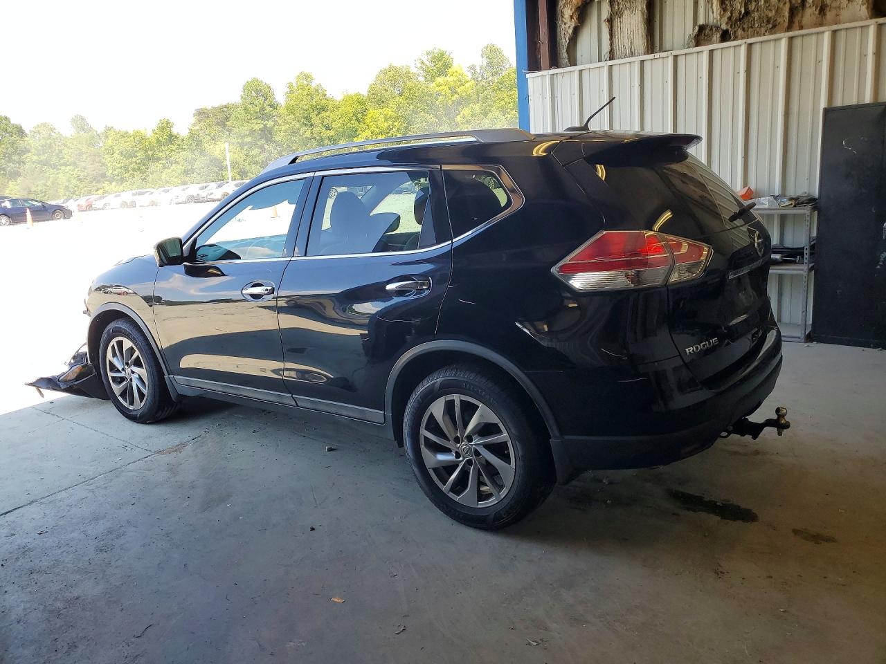 2015 Nissan Rogue Sl Black vin: 5N1AT2MT3FC894350