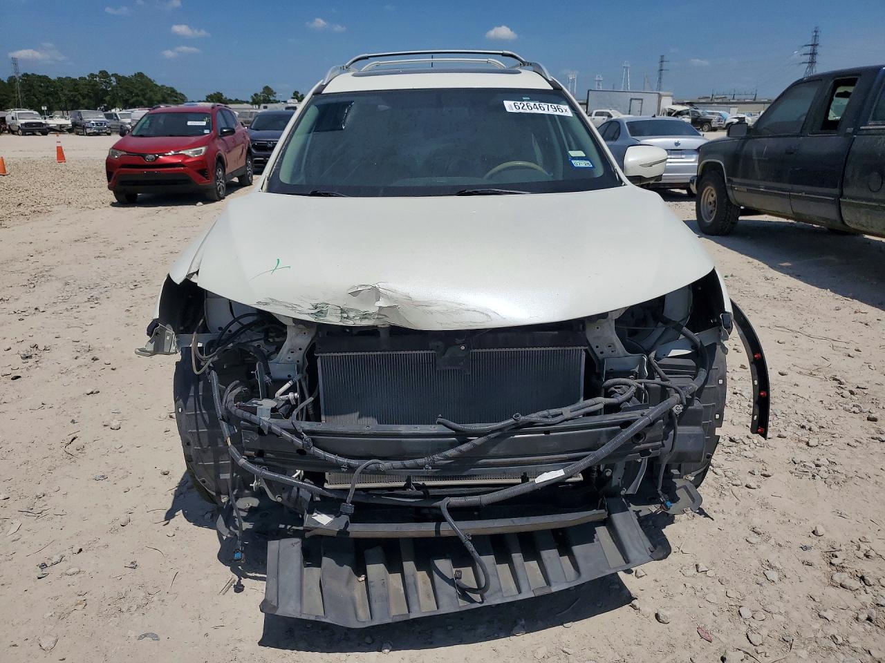 2015 Nissan Rogue Sl White vin: 5N1AT2MT3FC913592