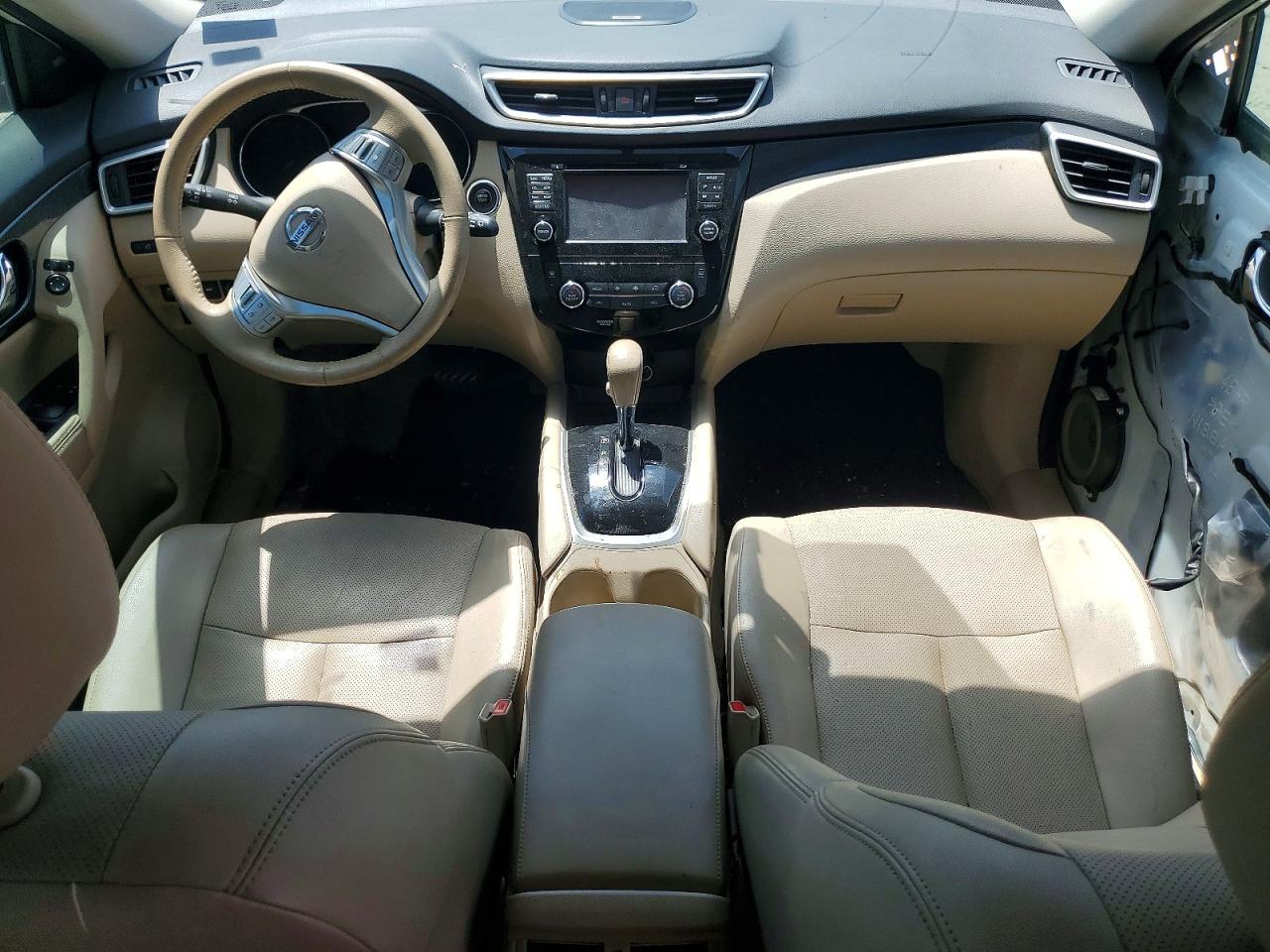 2015 Nissan Rogue Sl White vin: 5N1AT2MT3FC913592