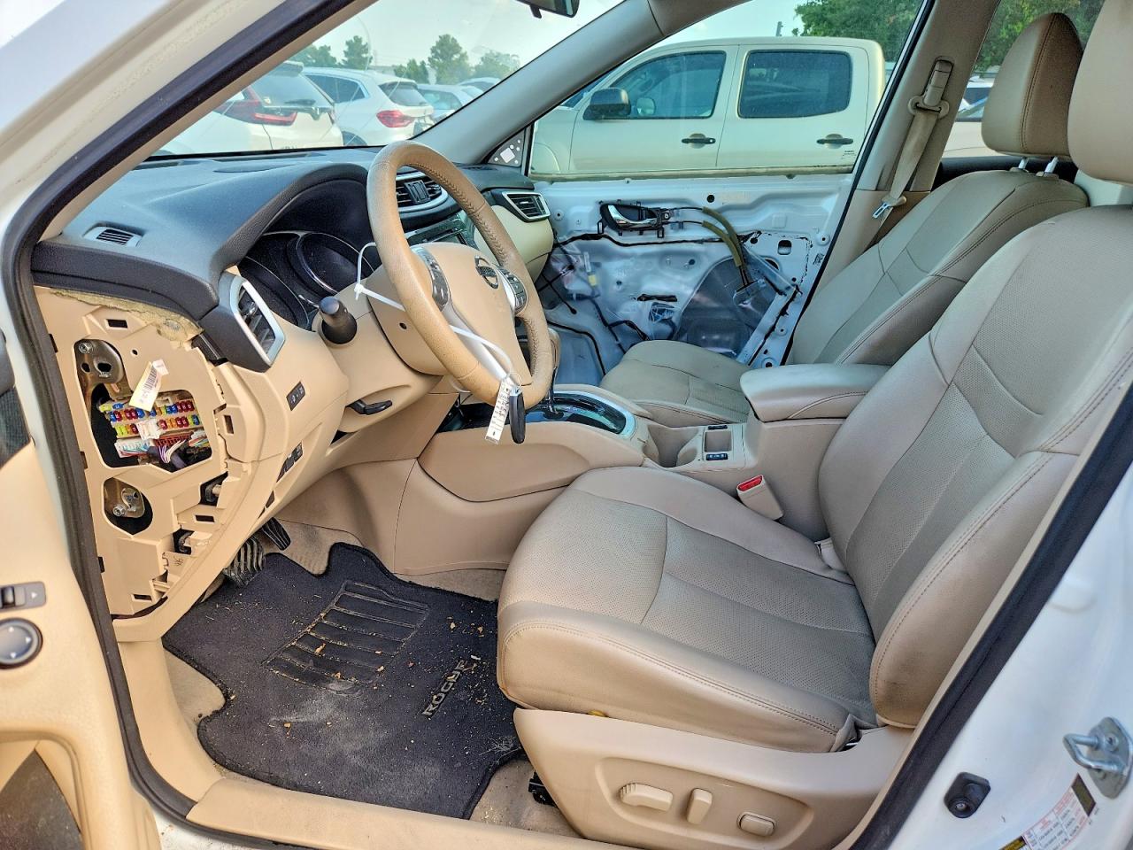 2015 Nissan Rogue Sl White vin: 5N1AT2MT3FC913592