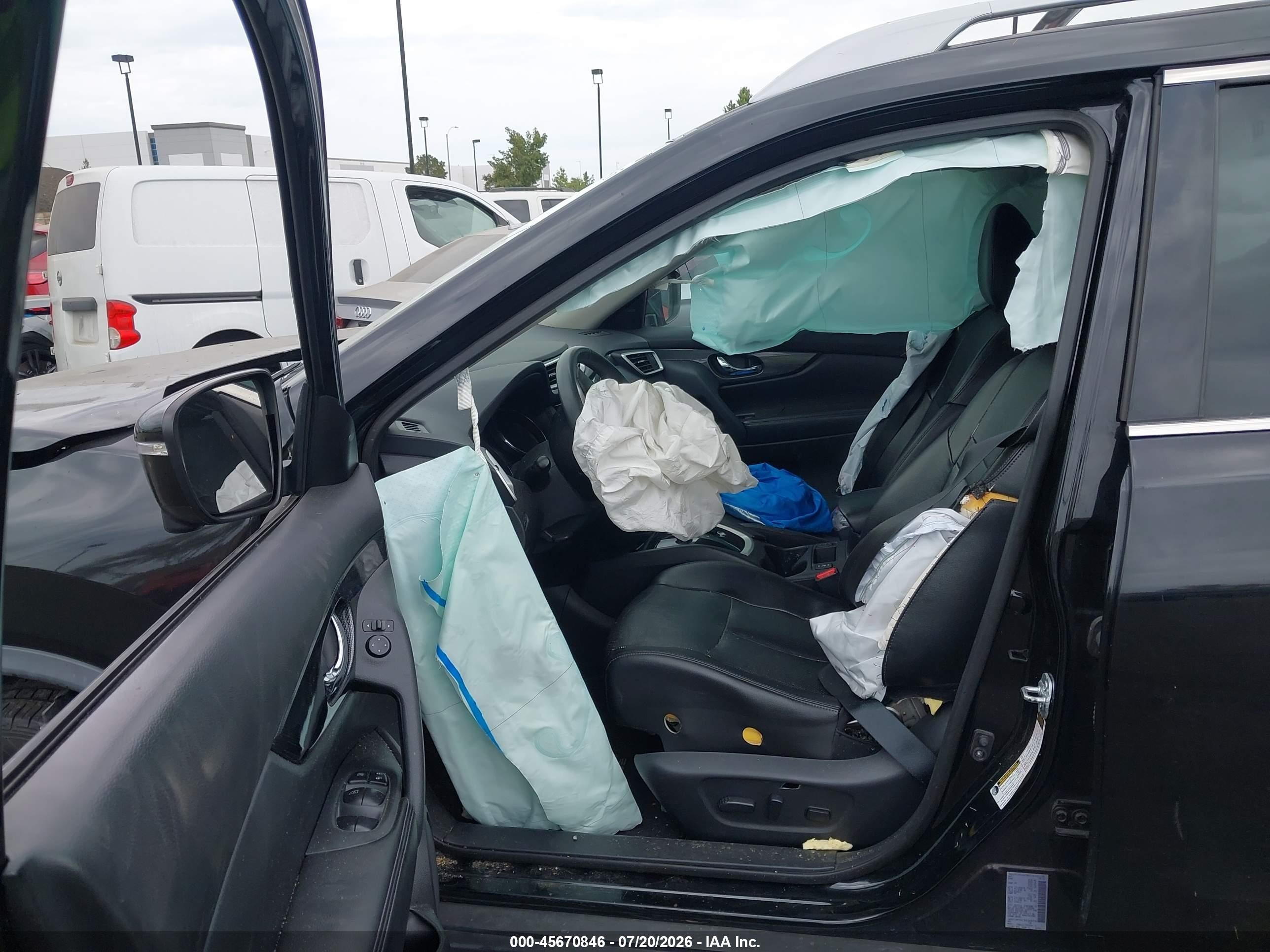 2015 Nissan Rogue Sl Black vin: 5N1AT2MT3FC919926