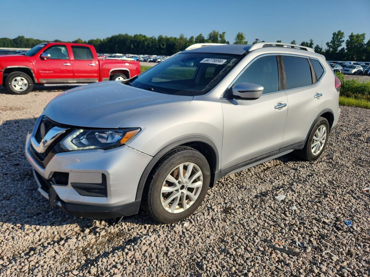 2019 Nissan Rogue S Silver vin: 5N1AT2MT3KC748377