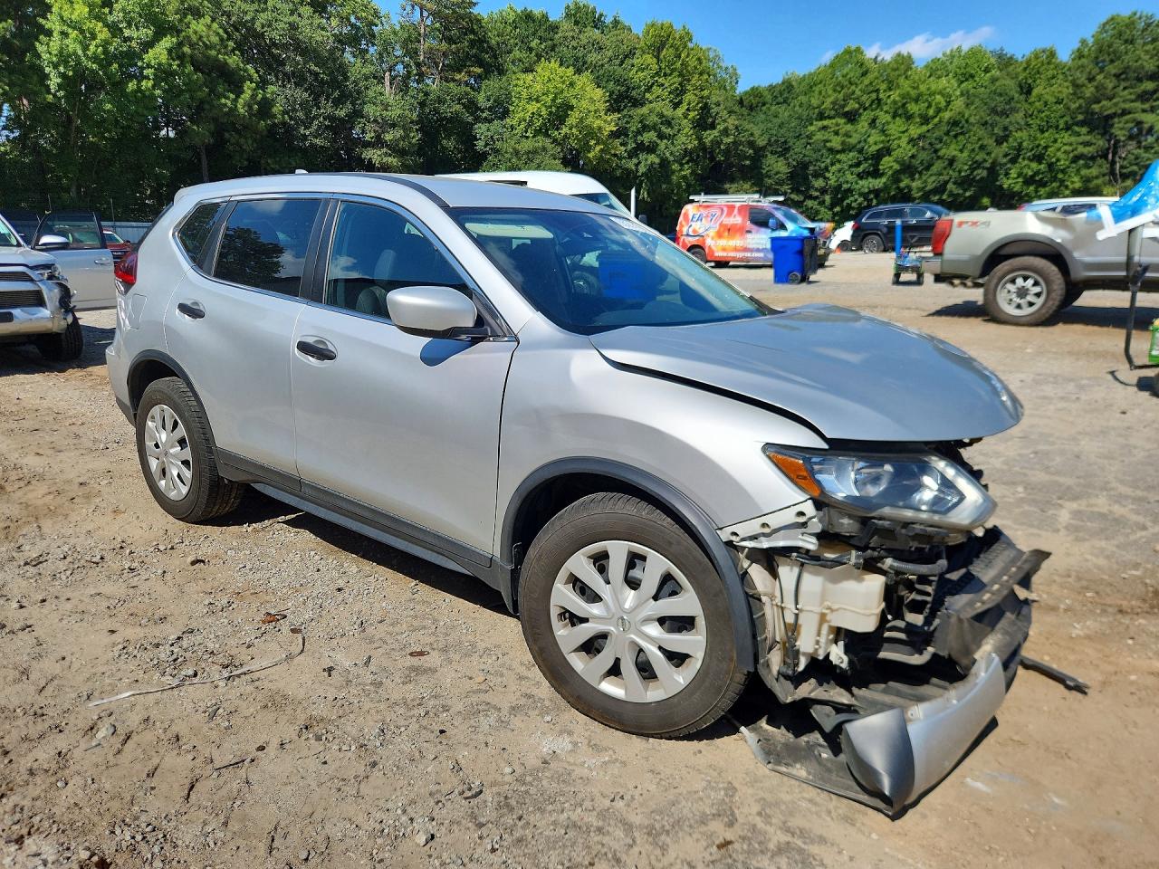 2019 Nissan Rogue S Silver vin: 5N1AT2MT3KC800476