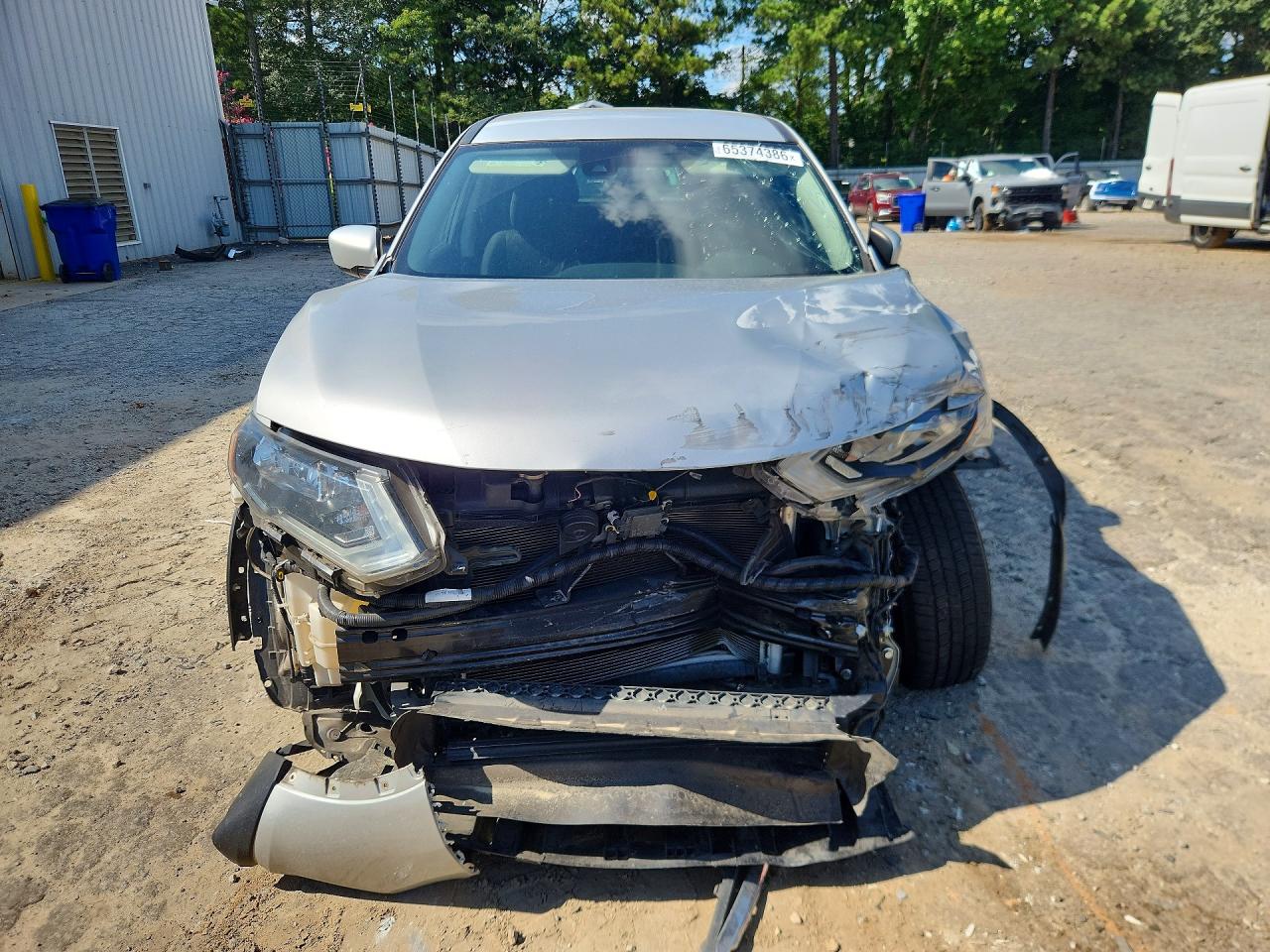 2019 Nissan Rogue S Silver vin: 5N1AT2MT3KC800476