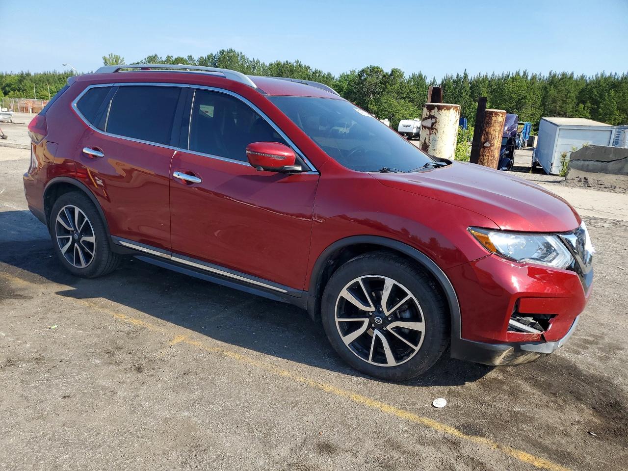 2019 Nissan Rogue Sl Red vin: 5N1AT2MT3KC811915