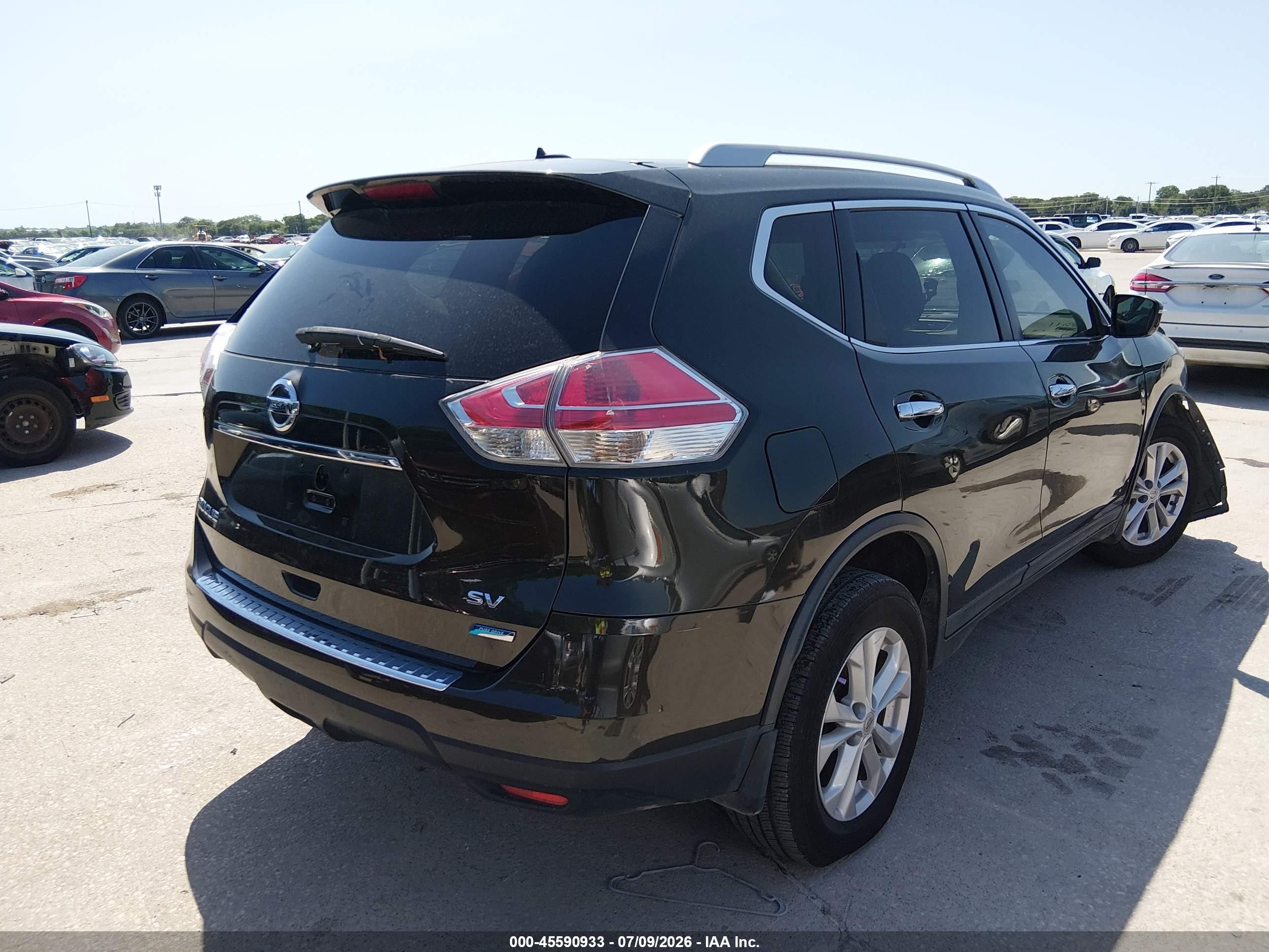 2014 Nissan Rogue S/sl/sv Turquoise vin: 5N1AT2MT4EC778041