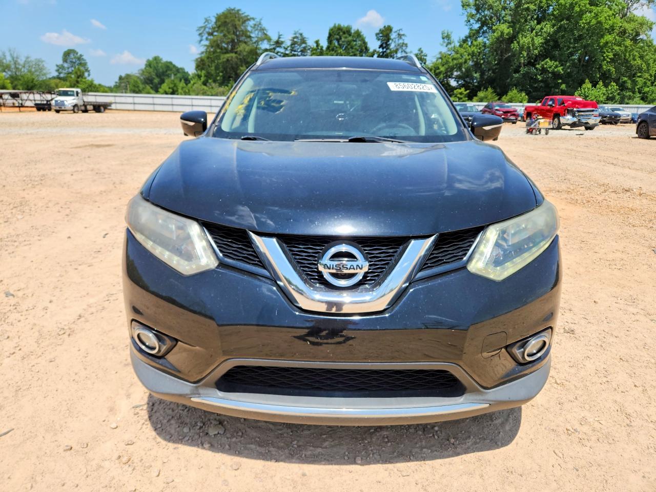 2014 Nissan Rogue Sl Black vin: 5N1AT2MT4EC781280