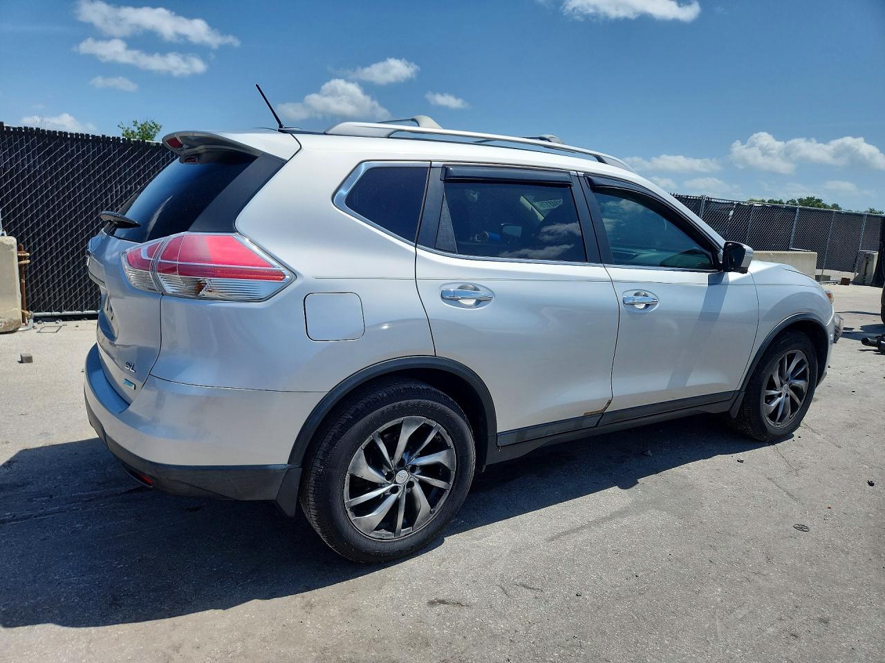 2014 Nissan Rogue Sl Silver vin: 5N1AT2MT4EC792876