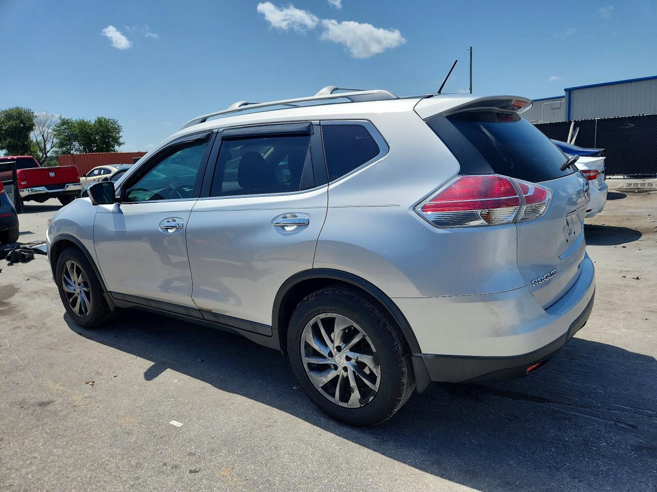 2014 Nissan Rogue Sl Silver vin: 5N1AT2MT4EC792876