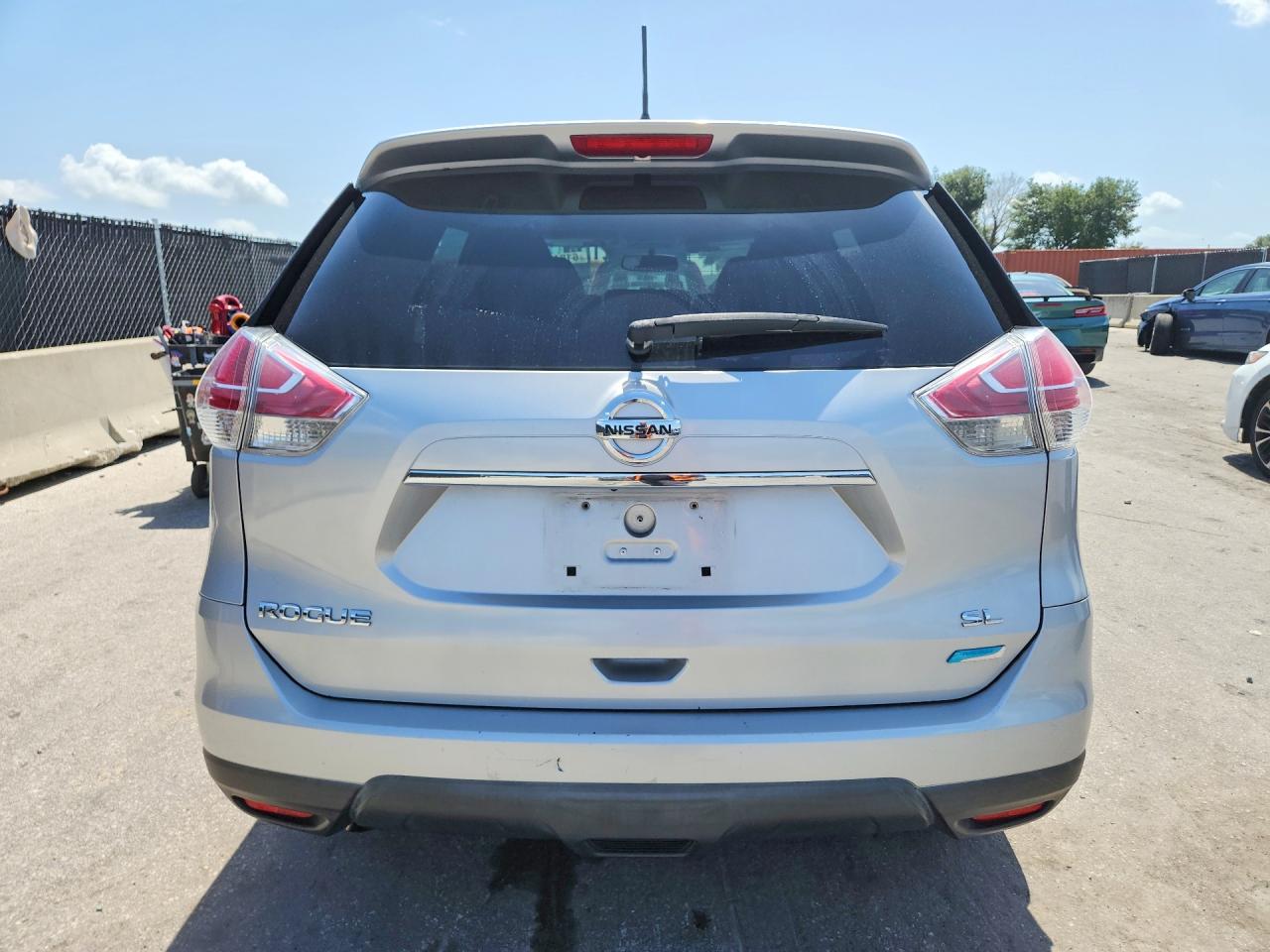 2014 Nissan Rogue Sl Silver vin: 5N1AT2MT4EC792876
