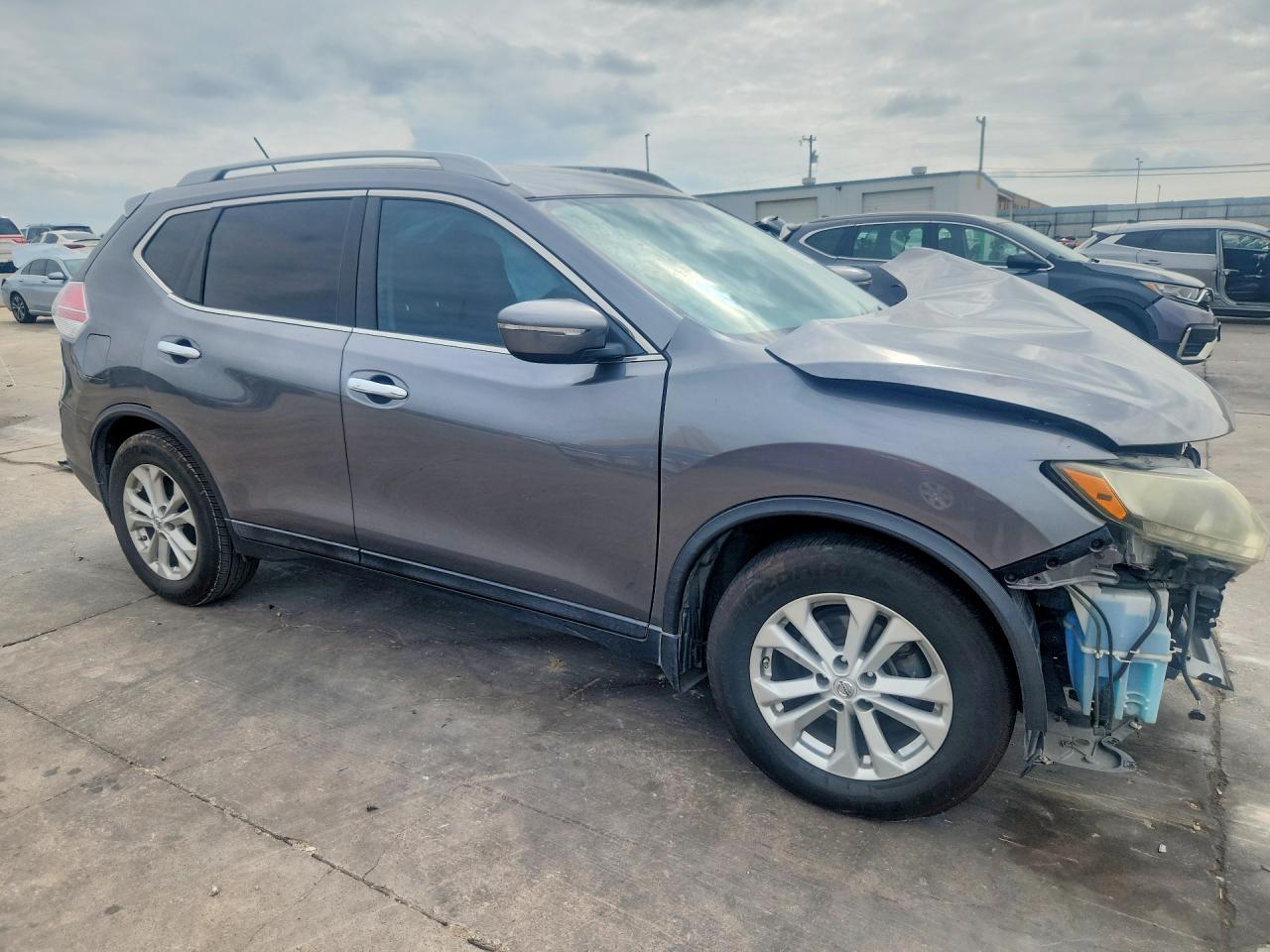 2014 Nissan Rogue Sv Gray vin: 5N1AT2MT4EC806890