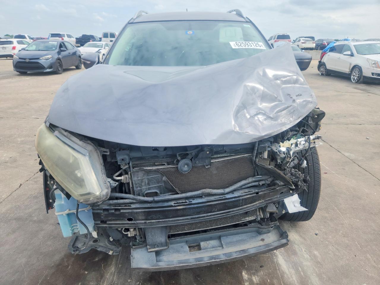 2014 Nissan Rogue Sv Gray vin: 5N1AT2MT4EC806890