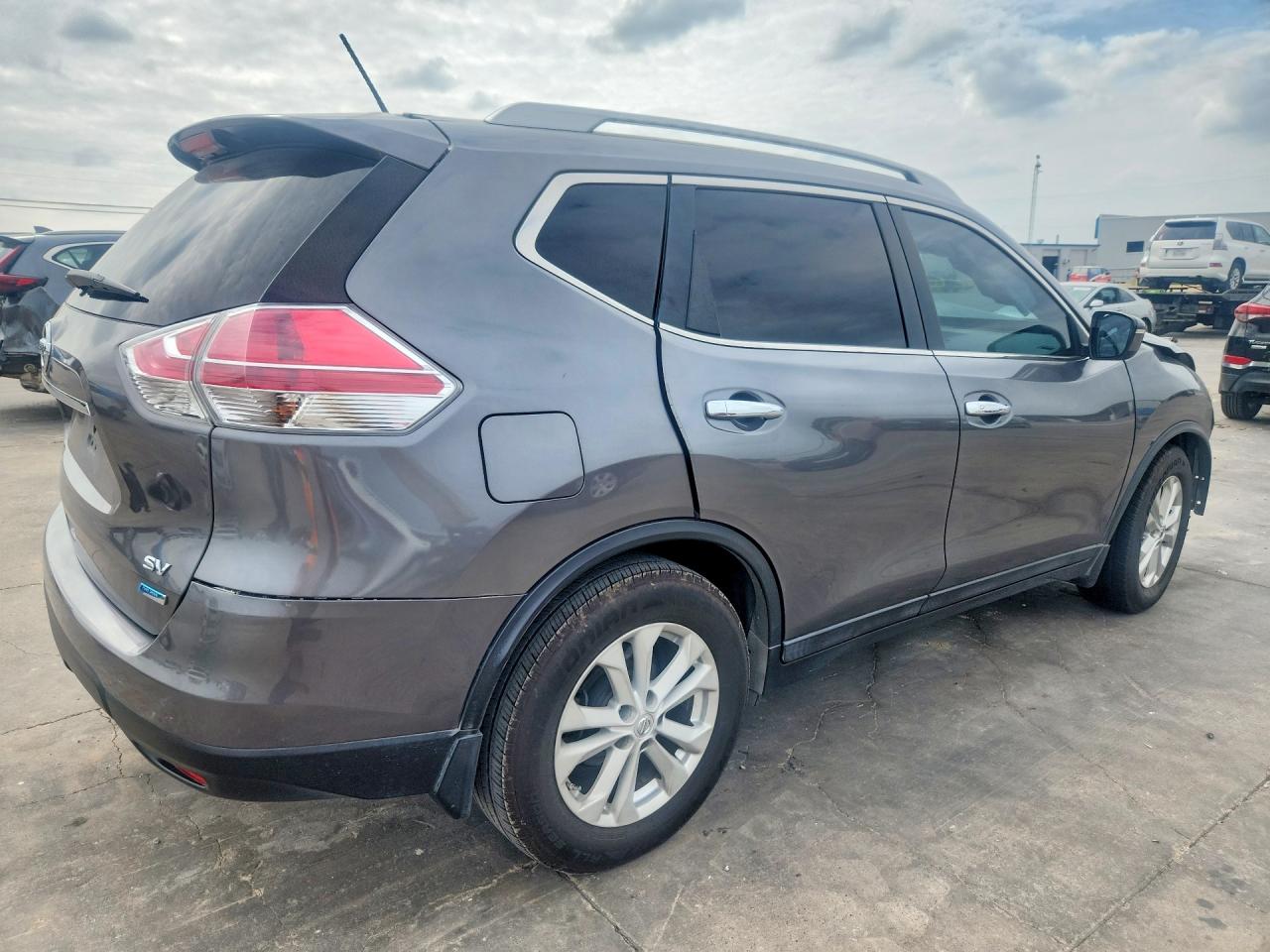 2014 Nissan Rogue Sv Gray vin: 5N1AT2MT4EC806890