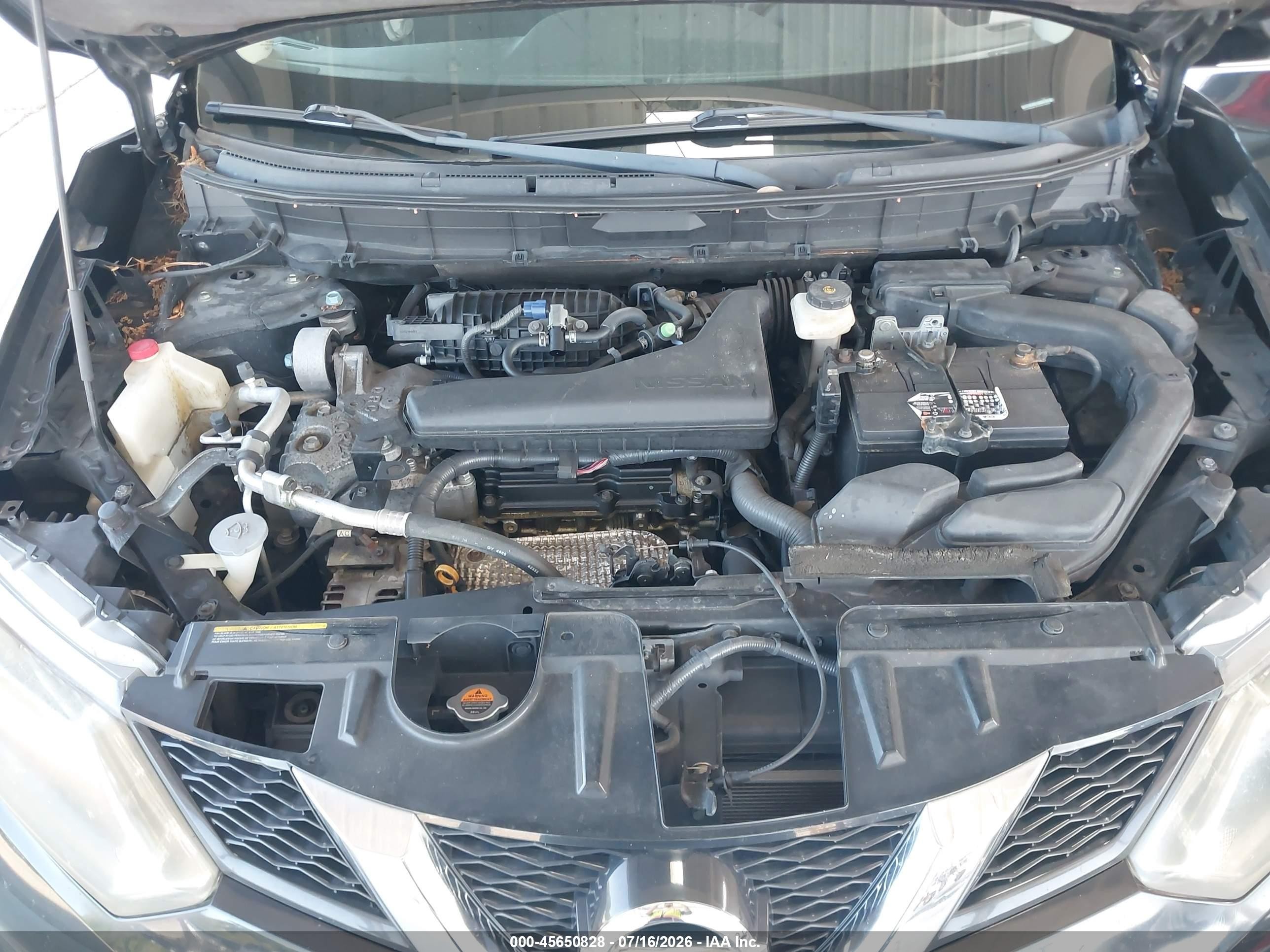 2014 Nissan Rogue Sv Black vin: 5N1AT2MT4EC812950