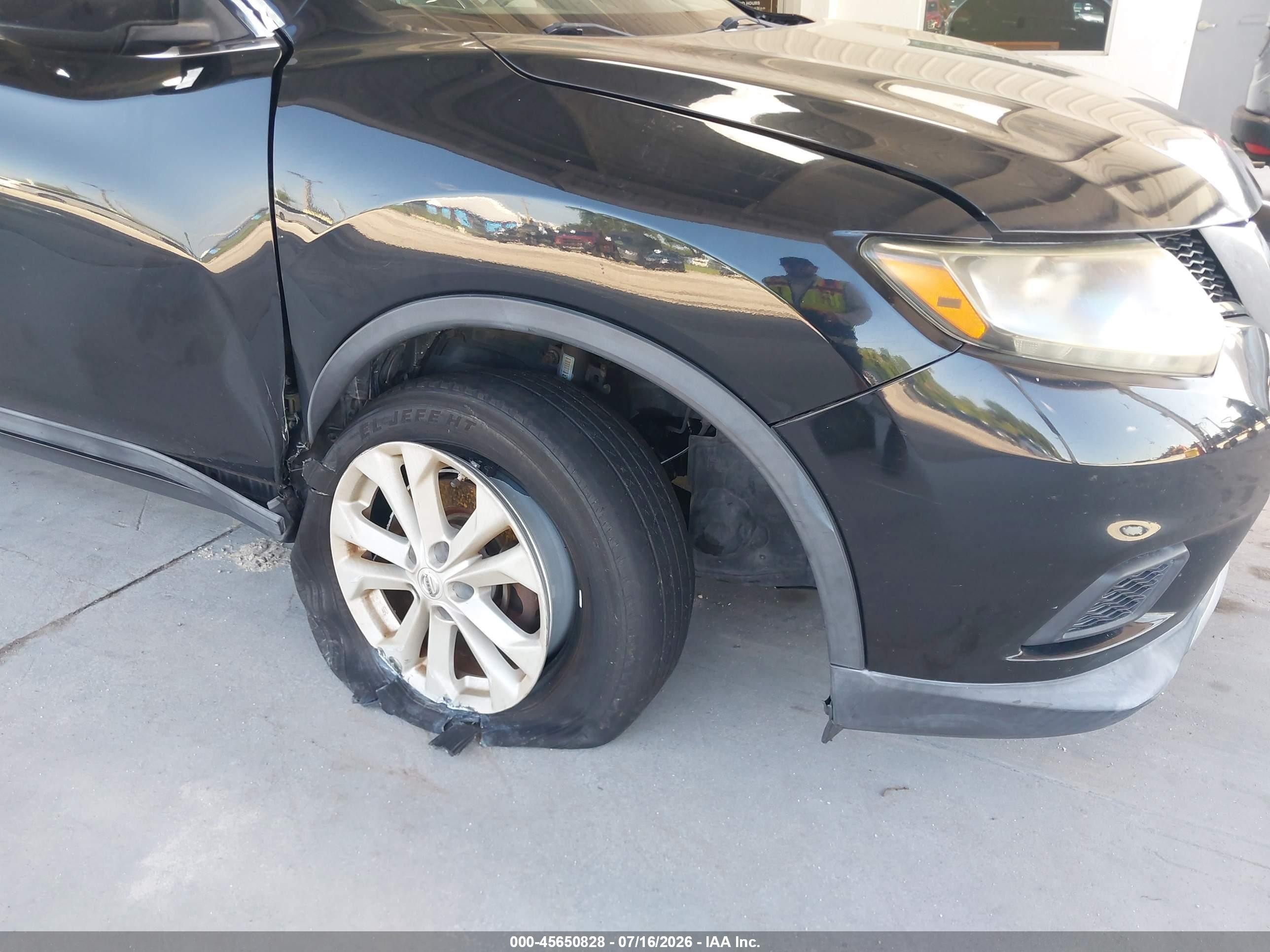 2014 Nissan Rogue Sv Black vin: 5N1AT2MT4EC812950