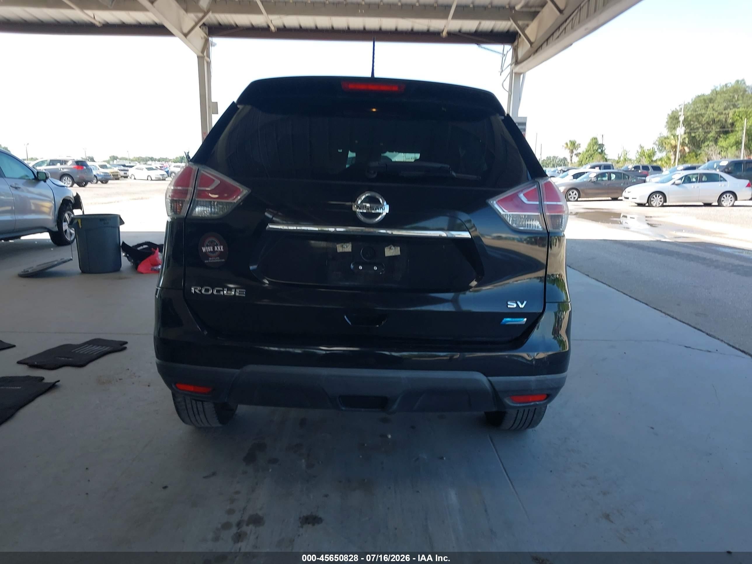 2014 Nissan Rogue Sv Black vin: 5N1AT2MT4EC812950