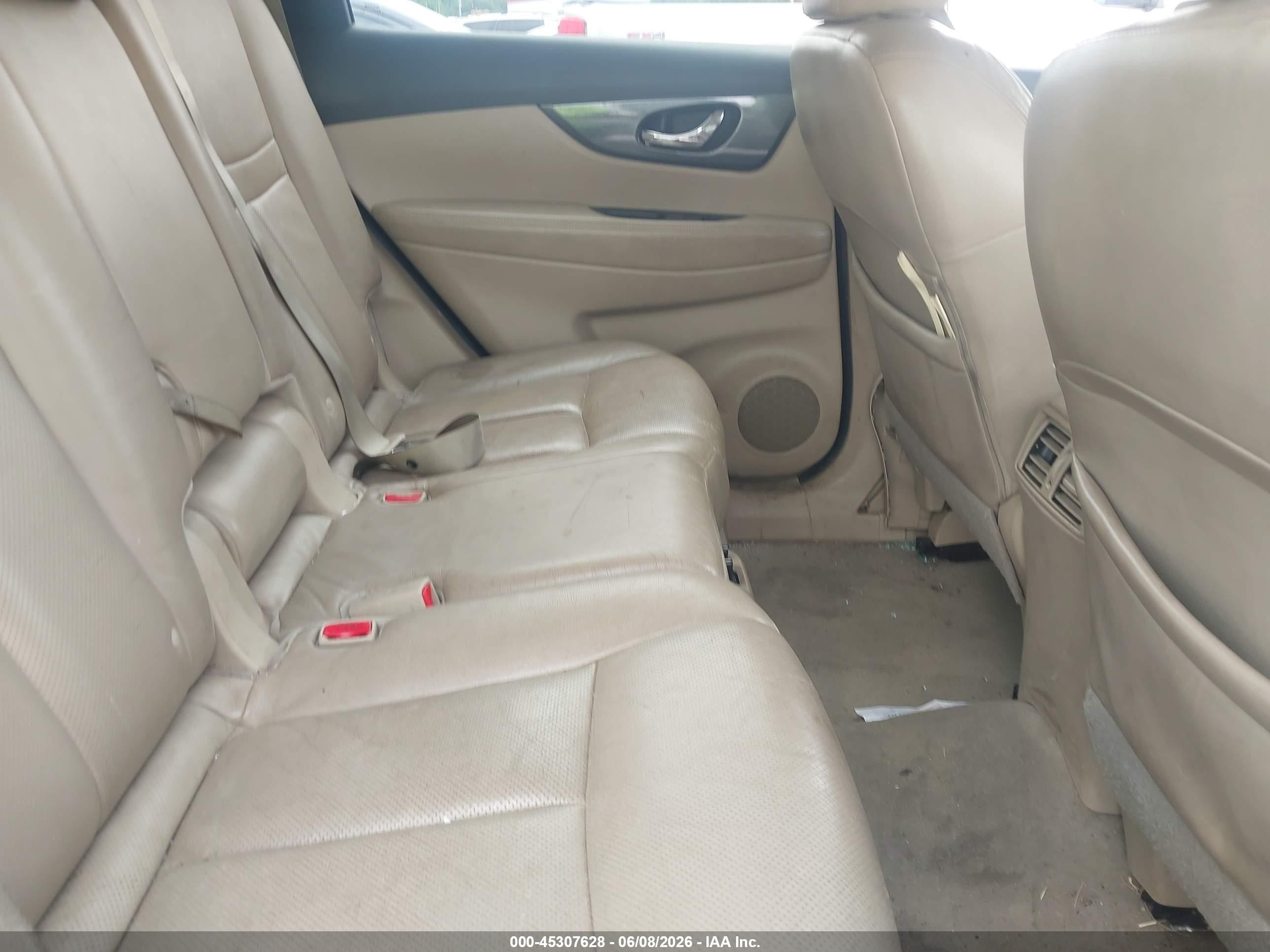 2014 Nissan Rogue Sl Белый vin: 5N1AT2MT4EC827903