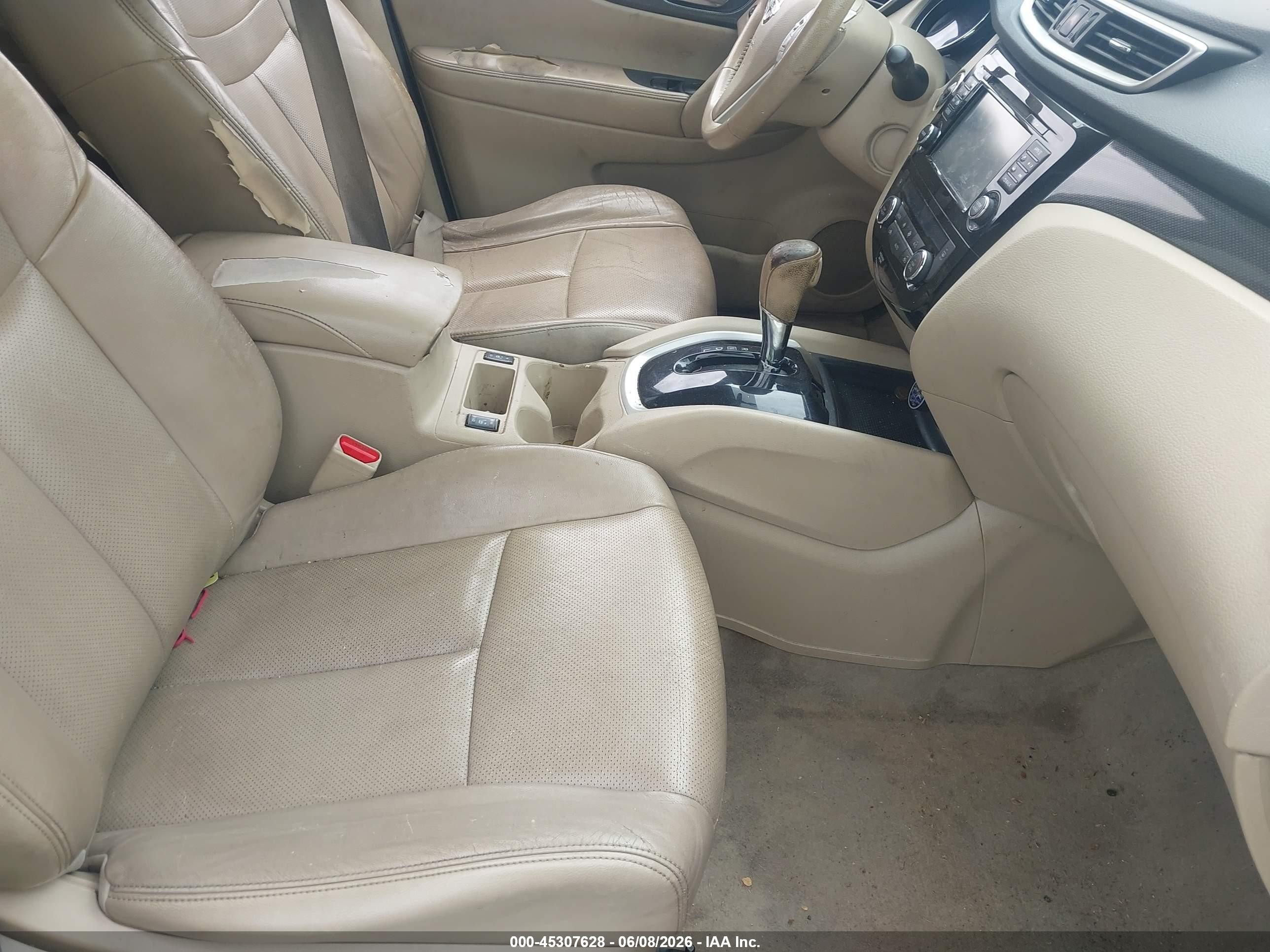 2014 Nissan Rogue Sl Белый vin: 5N1AT2MT4EC827903