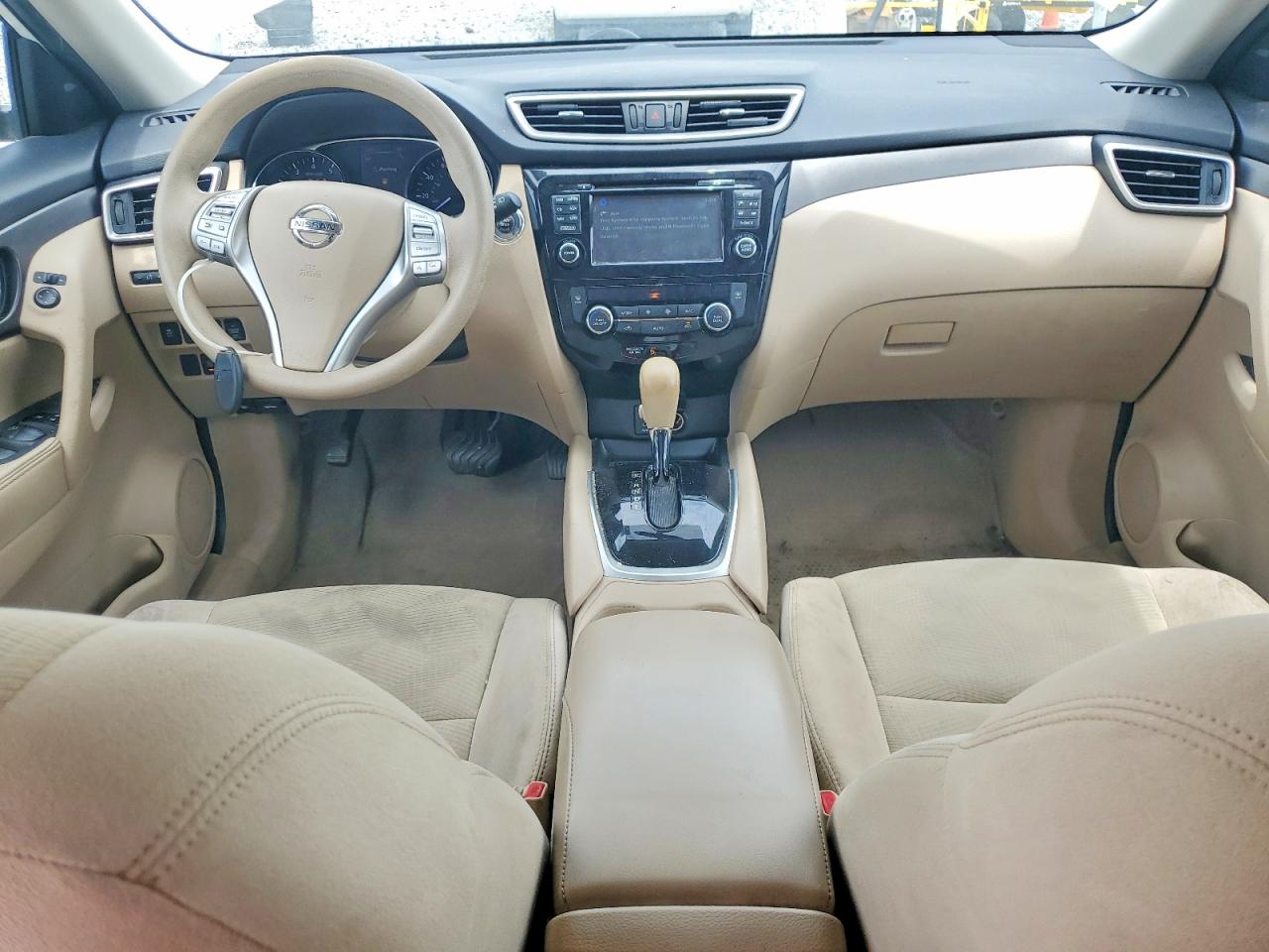 2014 Nissan Rogue Sv White vin: 5N1AT2MT4EC846399