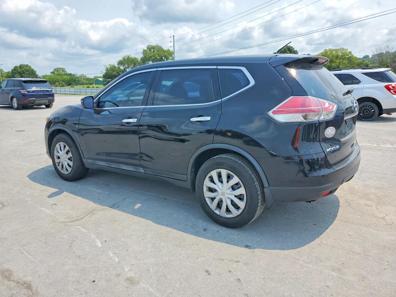 2014 Nissan Rogue S Black vin: 5N1AT2MT4EC849593