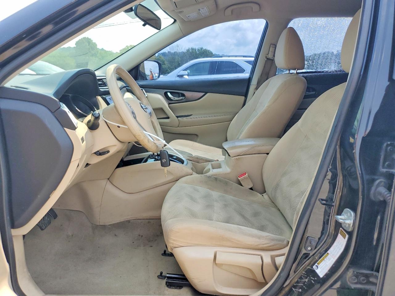 2014 Nissan Rogue S Black vin: 5N1AT2MT4EC849593