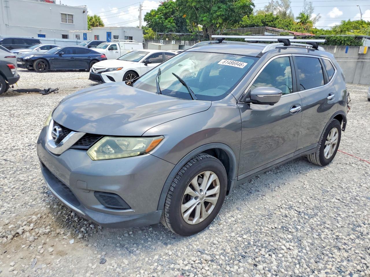 2015 Nissan Rogue Sv Silver vin: 5N1AT2MT4FC751407