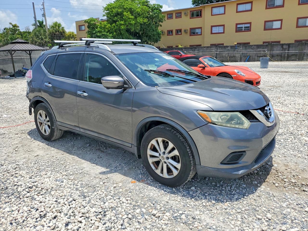 2015 Nissan Rogue Sv Silver vin: 5N1AT2MT4FC751407