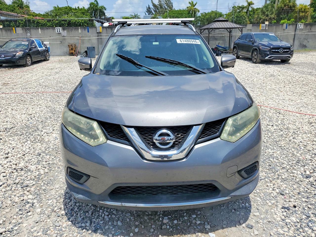 2015 Nissan Rogue Sv Silver vin: 5N1AT2MT4FC751407