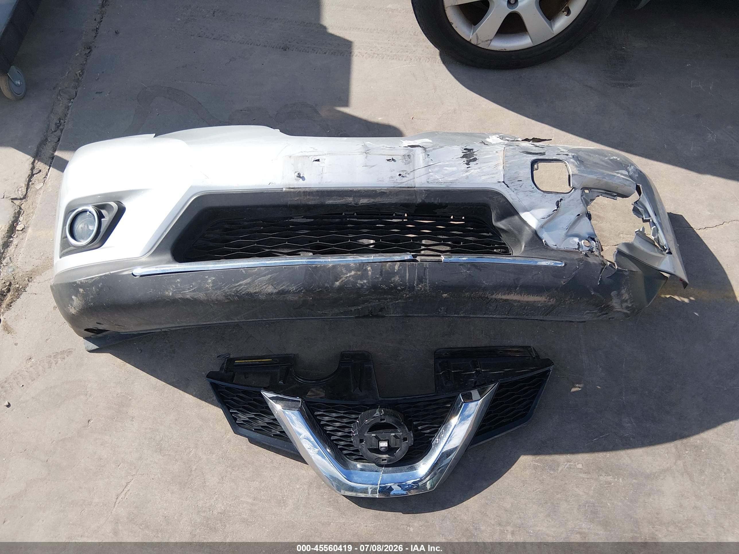 2015 Nissan Rogue Sl Silver vin: 5N1AT2MT4FC753657