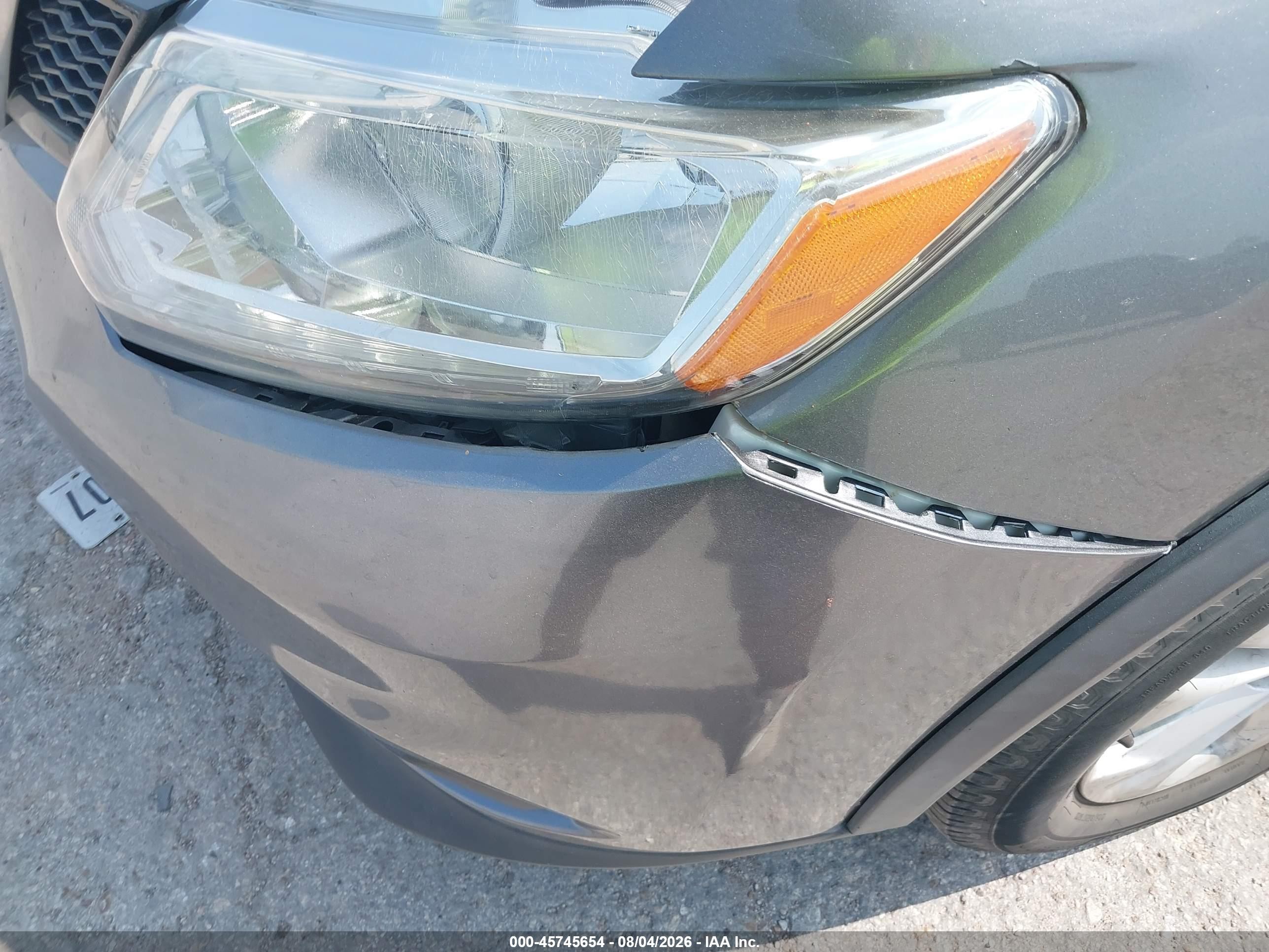 2015 Nissan Rogue Sv Gray vin: 5N1AT2MT4FC754727